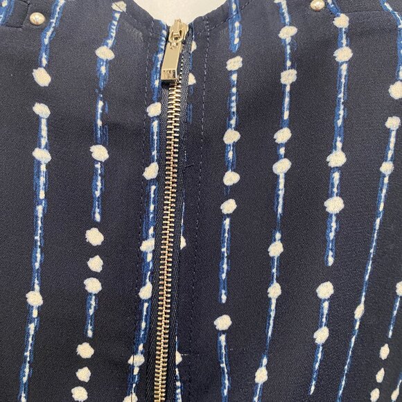 Fortune & Ivy Lighton Zip Detail Mixed Material Blouse - Picture 2 of 9